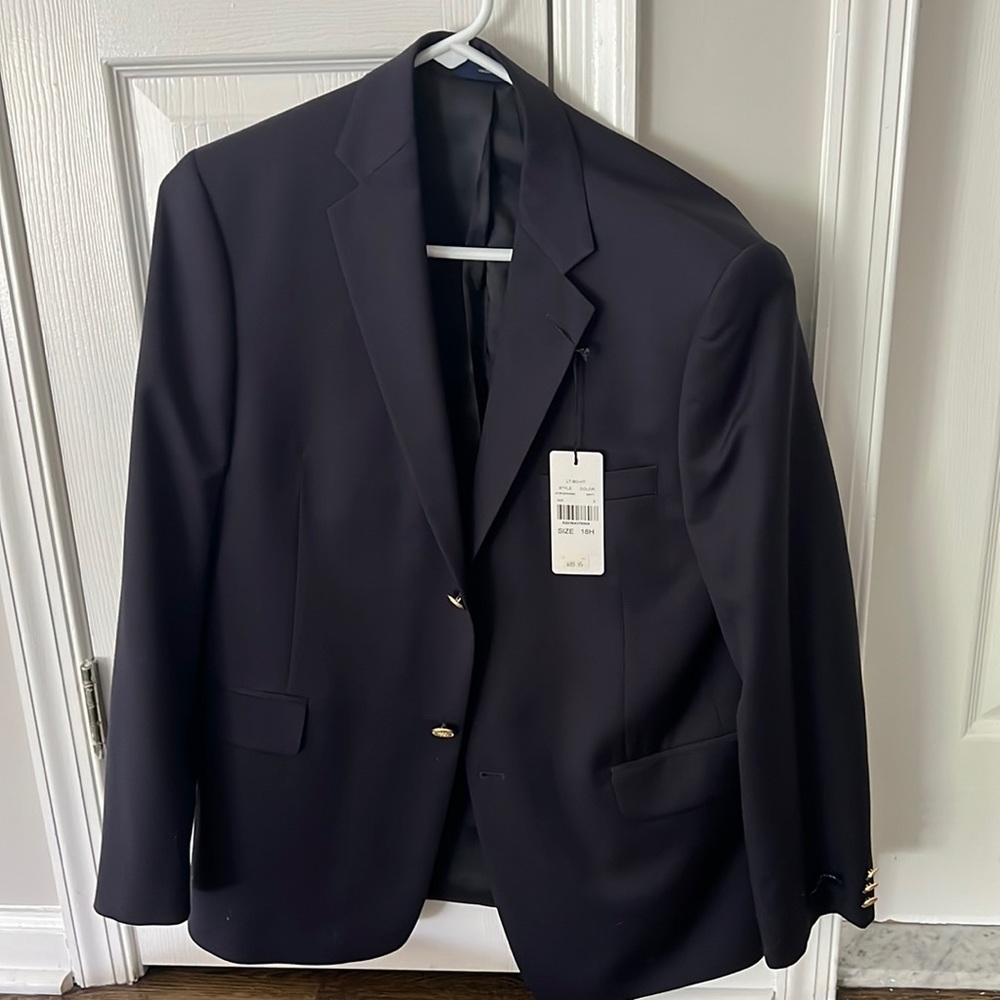 Lord and Taylor Boy’s Size 18 H Navy Sports Coat
